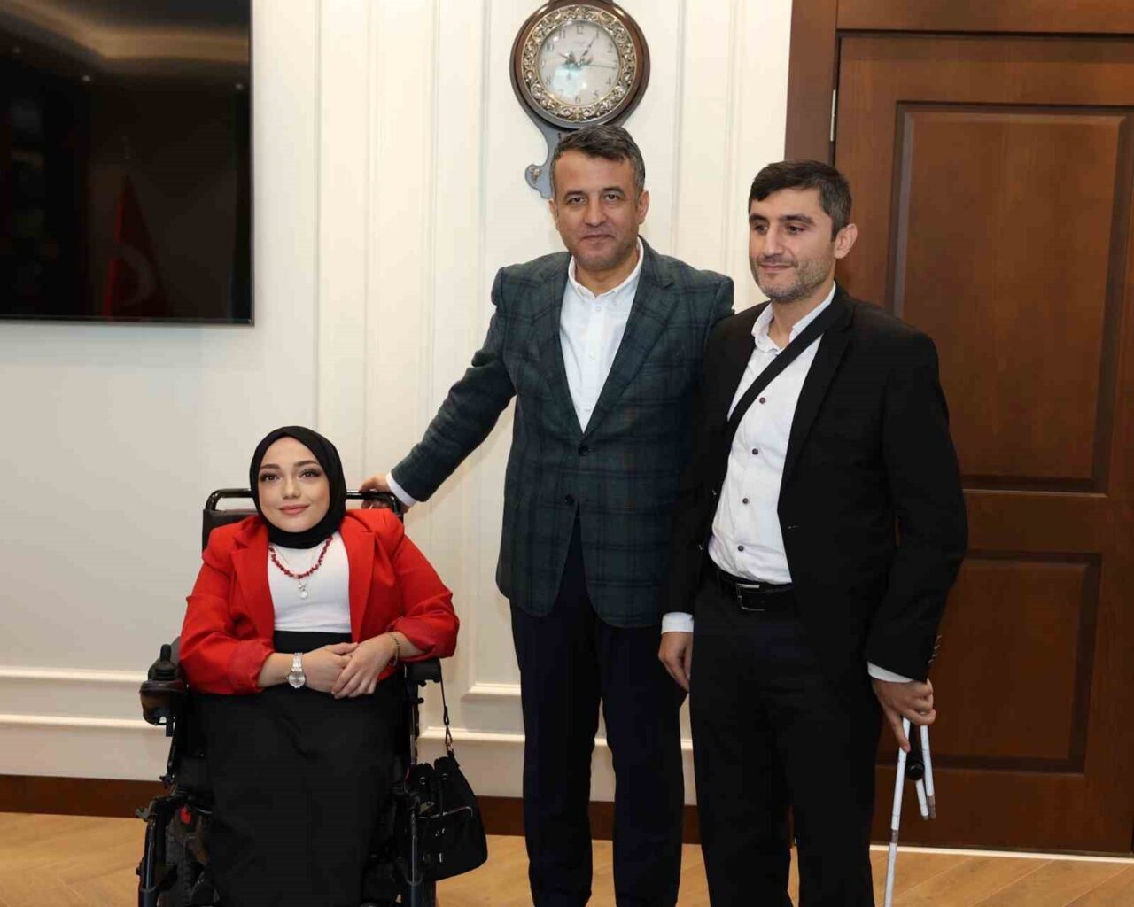 Karadeniz Yıldızı Görme Engelliler Spor Kulübü Başkanı Ahmet Uçarlı ve