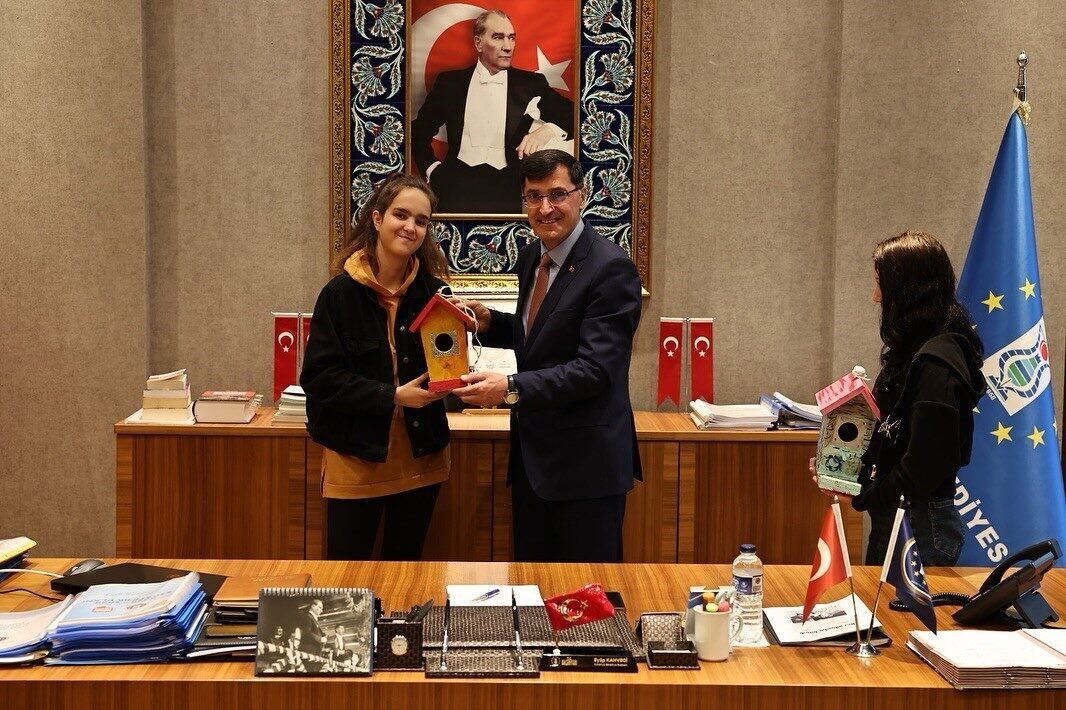 Kütahya Belediye Başkanı Eyüp Kahveci, İl Emniyet Müdürü Osman Elbir