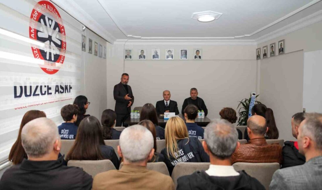 Düzce Belediye Başkanı Dr. Faruk Özlü, Amatör Spor Haftası nedeniyle