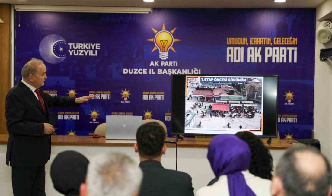 Düzce Belediye Başkanı Dr. Faruk Özlü, Cedidiye Kent Meydanı Projesi