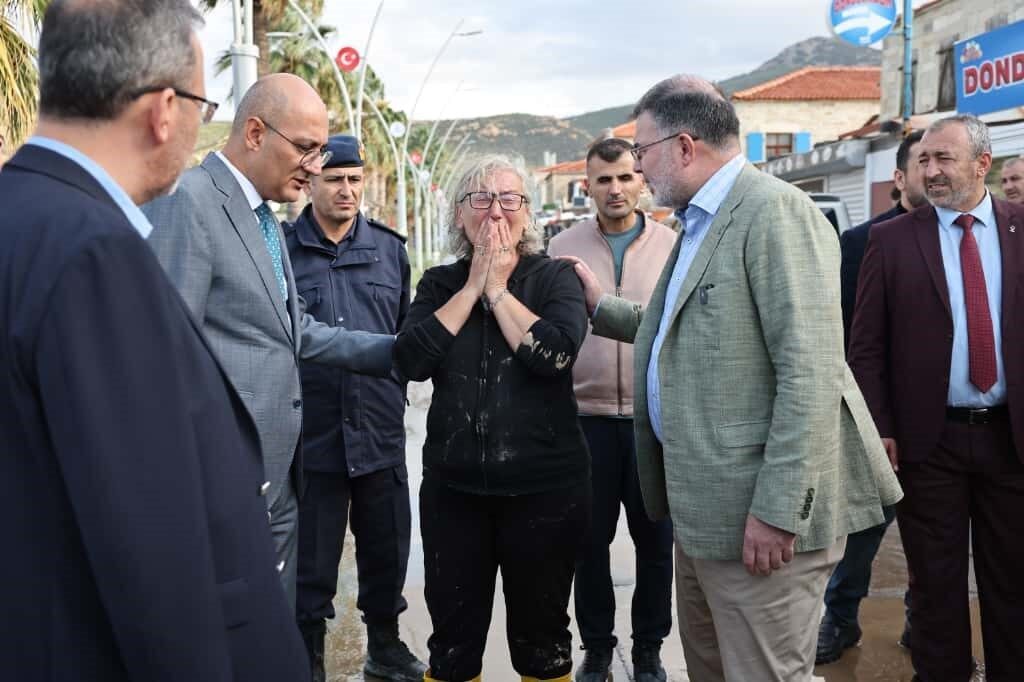 AK Parti İzmir İl Başkanı Bilal Saygılı, Foça'daki sel felaketinin