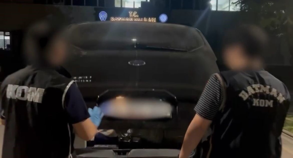 Batman'da gerçekleştirilen bir uygulama sonucunda, Kaçakçılık ve Organize Suçlarla Mücadele