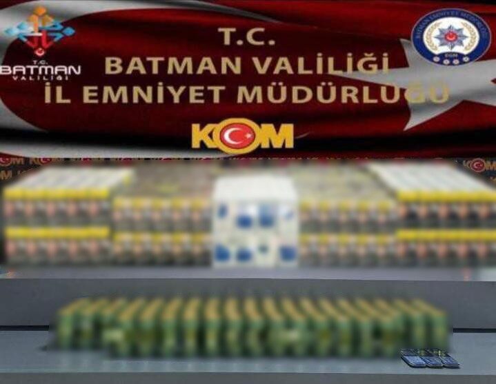 Batman'da gerçekleştirilen bir uygulamada, bir minibüste yapılan aramalarda 4 bin