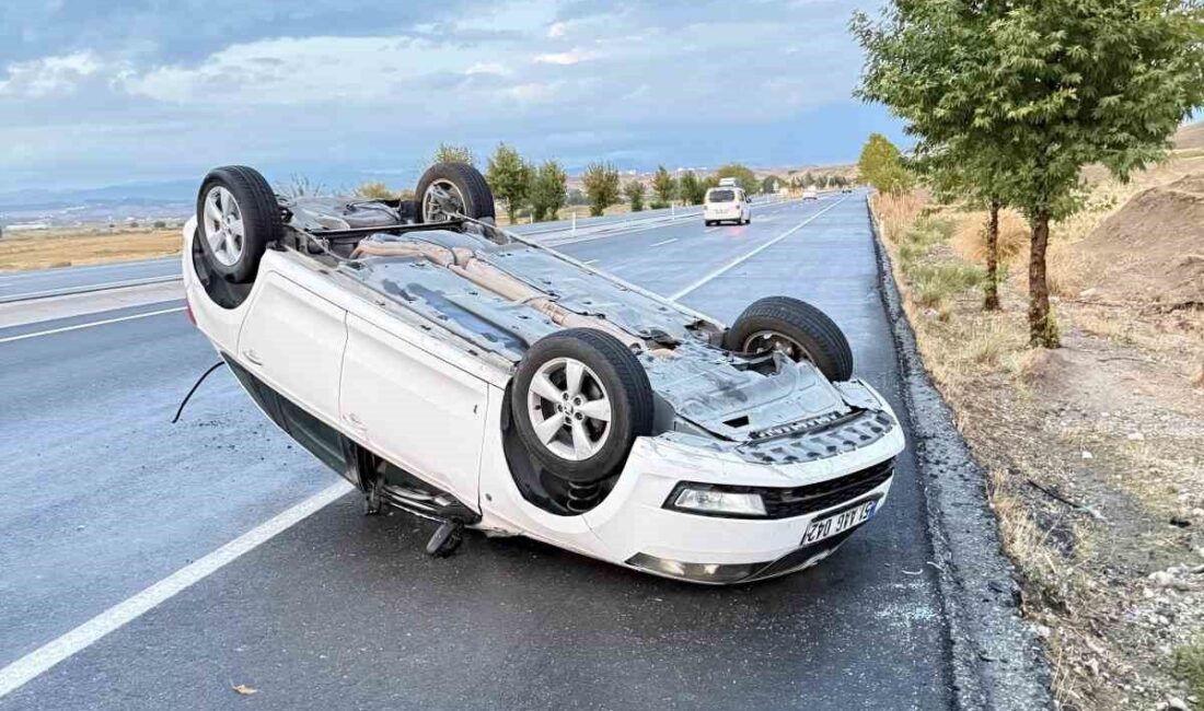 Batman'ın Bıçakçı köyü yakınlarında meydana gelen trafik kazasında, otomobilin takla