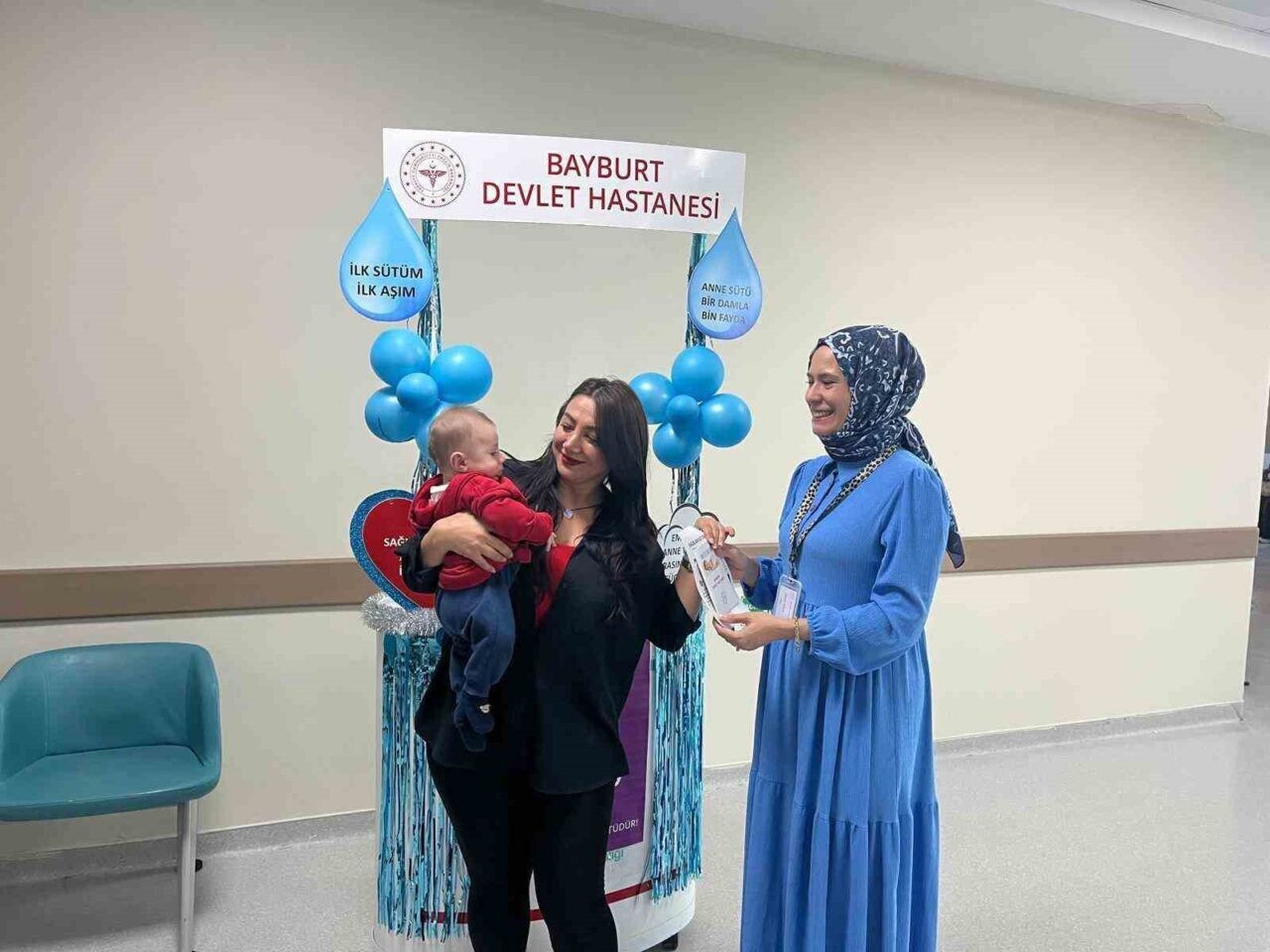 Bayburt Devlet Hastanesi'nde Normal Doğum ve Emzirme Haftası etkinlikleri düzenlendi.