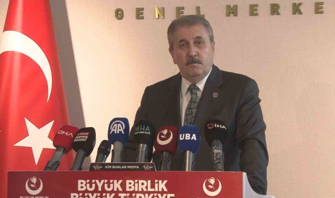 Büyük Birlik Partisi Genel Başkanı Mustafa Destici, İsrail'in Gazze'ye yönelik