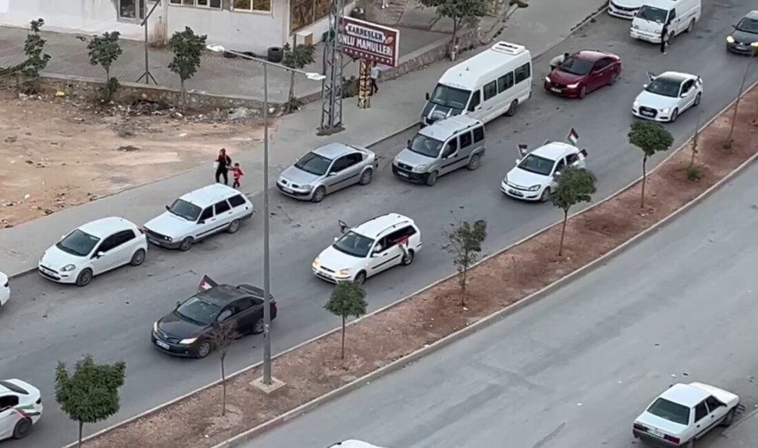 Adıyaman’ın Besni ilçesinde, İsrail'in saldırılarındaki Gazze halkına destek olmak için