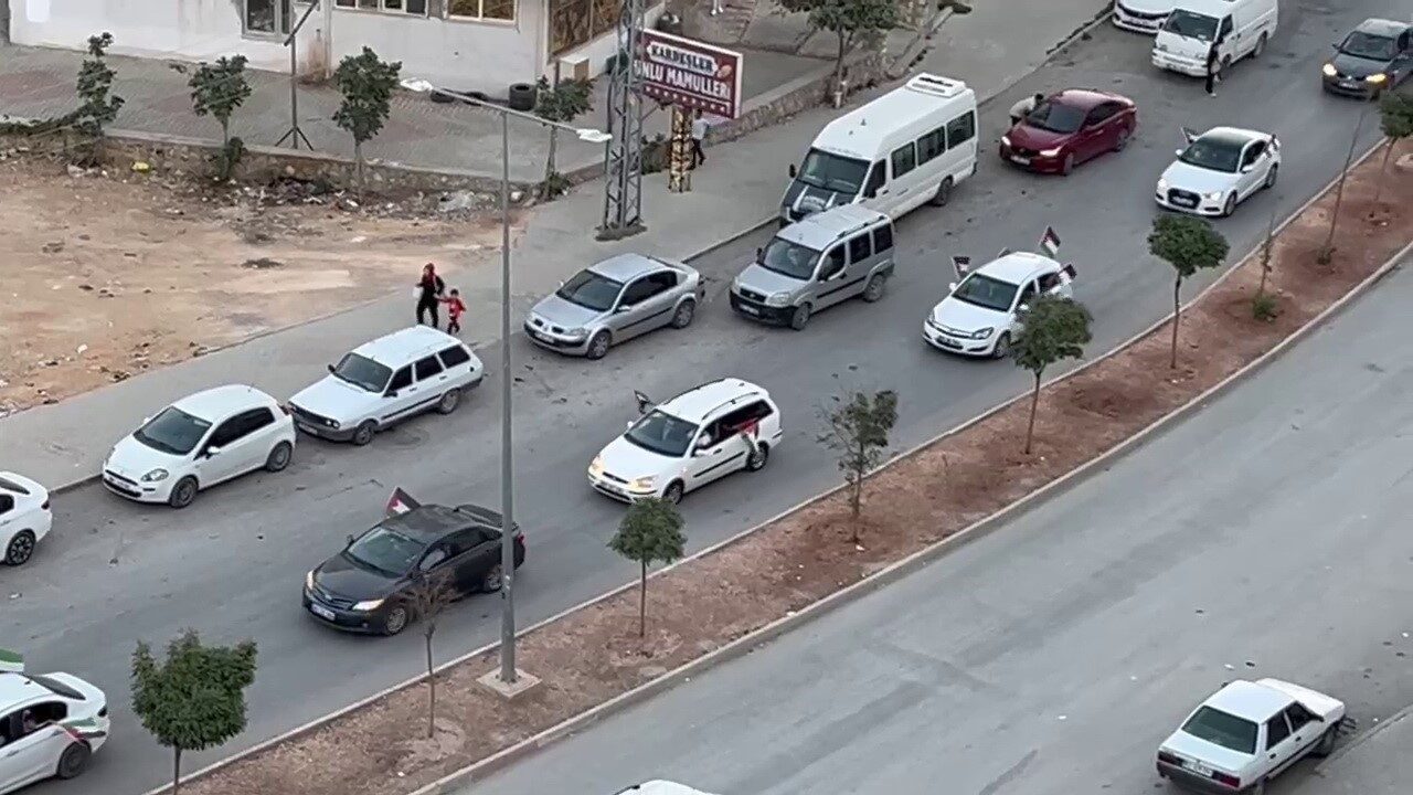 Adıyaman’ın Besni ilçesinde, İsrail'in saldırılarındaki Gazze halkına destek olmak için