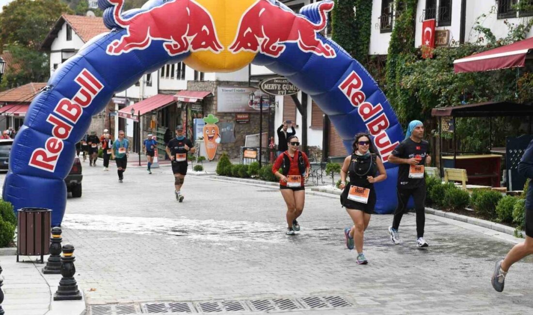 Beypazarı'nda gerçekleştirilen Uluslararası Ultra Trail koşusu, 550 sporcunun katılımıyla büyük