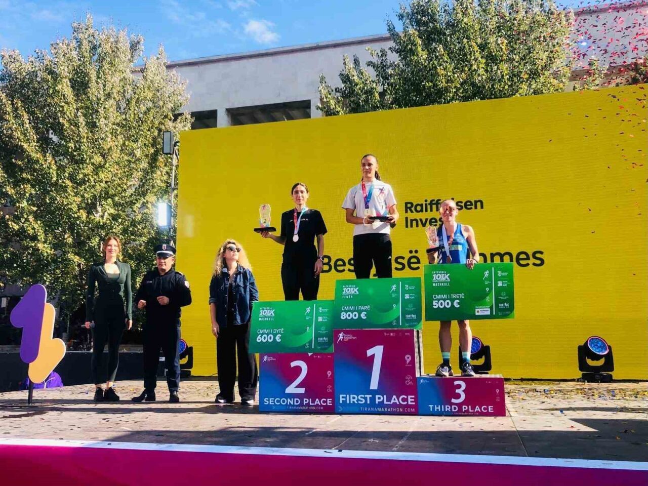 Bilecikli sporcu Sebahat Demir, Arnavutluk'taki Uluslararası Tiran Maratonu'nda 10 kilometre