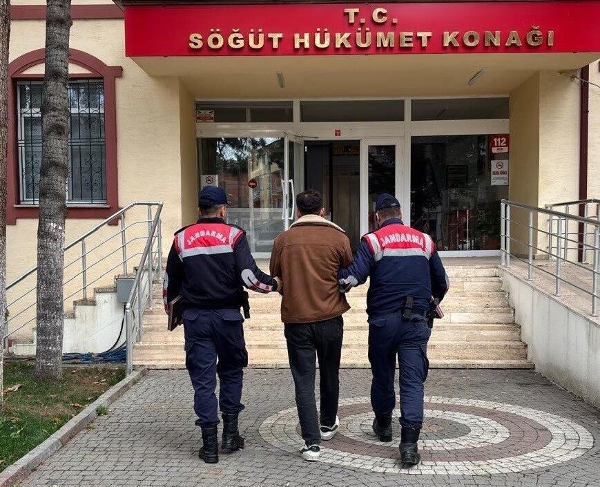 Bilecik'in Söğüt ilçesinde jandarma ekipleri, şüpheli hareketlerinden dolayı F.Ö. (25)