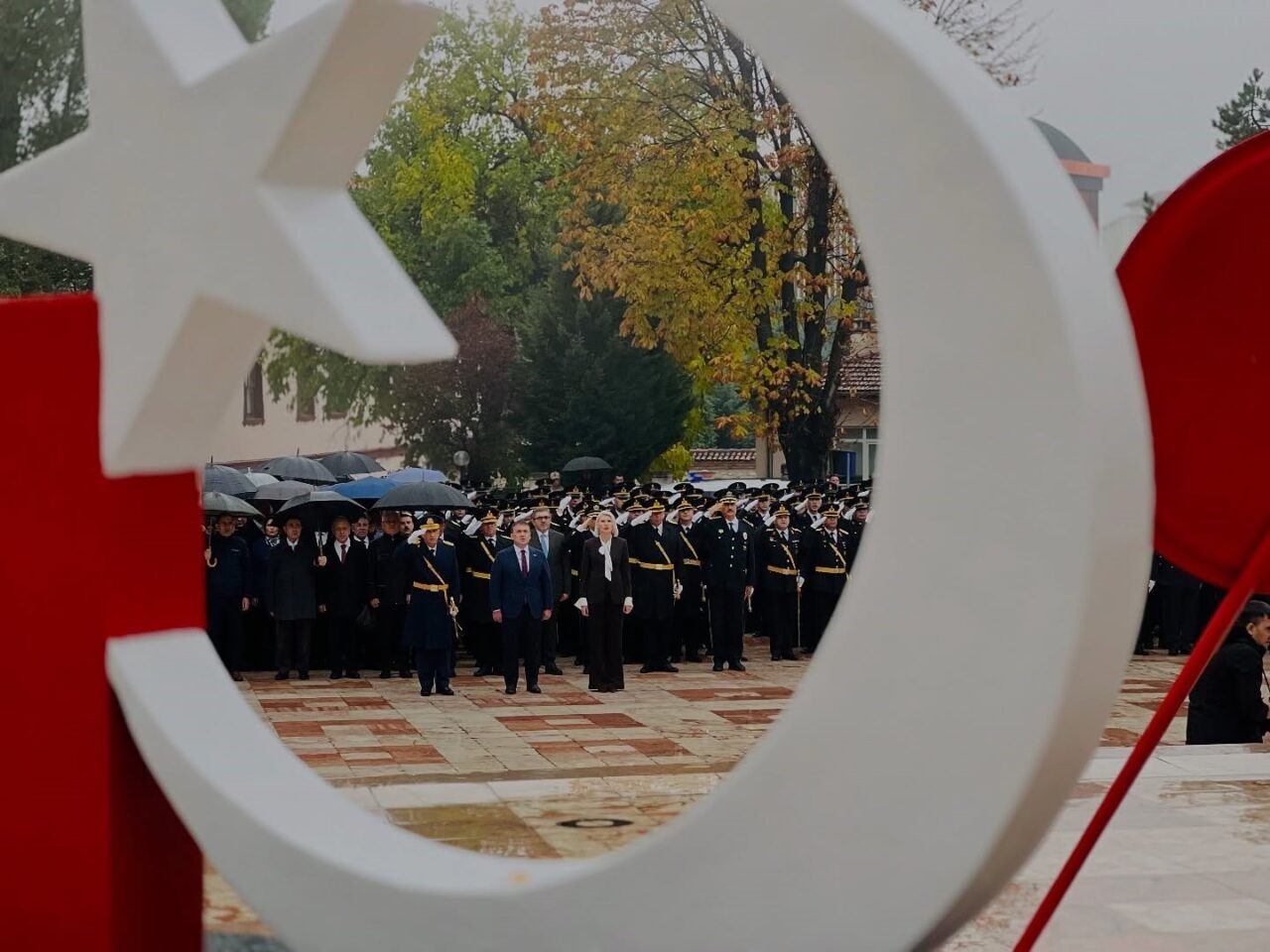 Bilecik'te 29 Ekim Cumhuriyet Bayramı'nın 102'inci yıl dönümü, Cumhuriyet Meydanı'nda