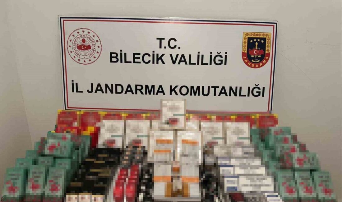 Bilecik’in Söğüt ilçesinde düzenlenen operasyonda, yasa dışı tütün ve makaron