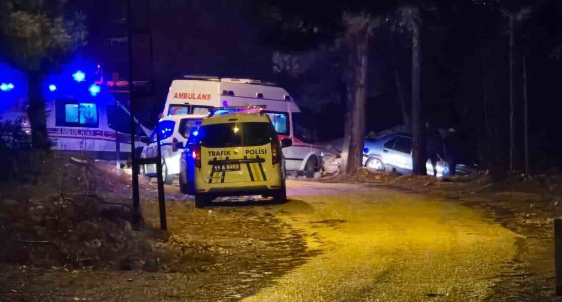 Bilecik'te meydana gelen trafik kazasında, otomobilin ağaca çarpması sonucu Muhammet