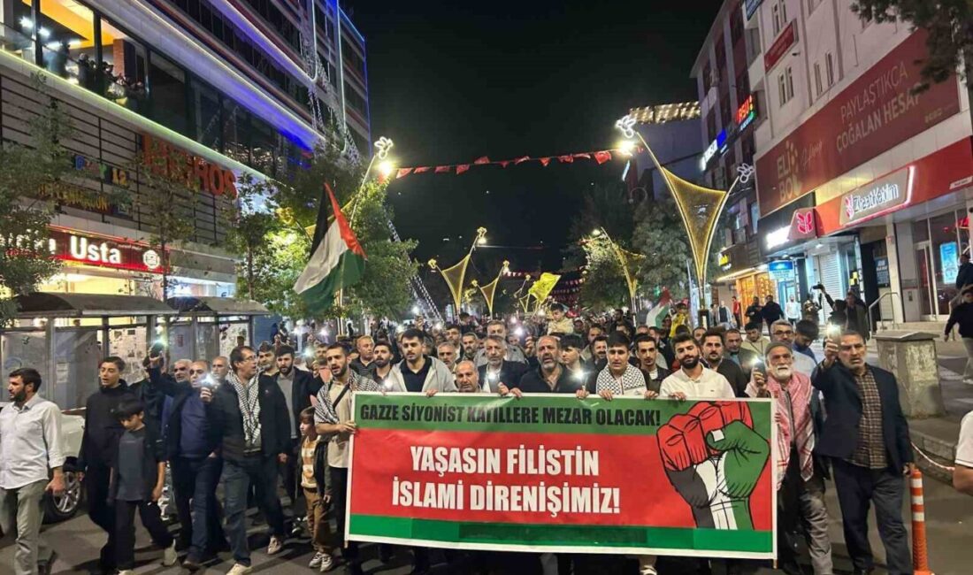 Bingöl'de, sivil toplum kuruluşları ve vatandaşlar, İsrail'in Küresel Sumud Filosu’na
