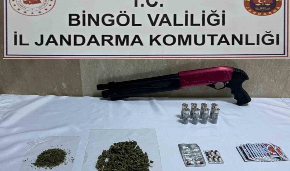 Bingöl'ün Genç ilçesinde jandarma ekipleri, bir şüphelinin evinde yaptığı operasyonda