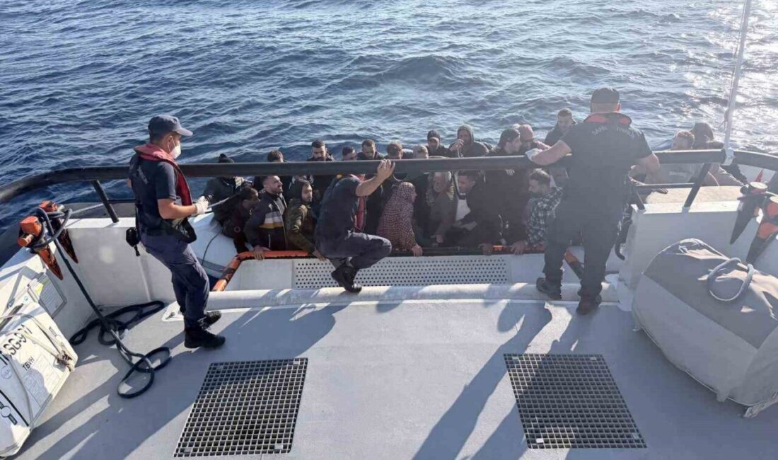 Bodrum açıklarında yapılan operasyonda, 5 çocuk da dahil olmak üzere