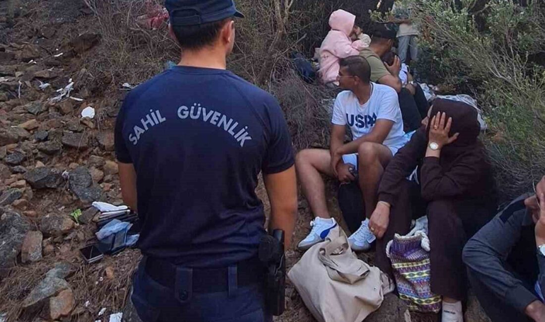 Muğla'nın Fethiye ilçesinde, Boncuklu Koyu'nda 29'u çocuk toplam 59 düzensiz
