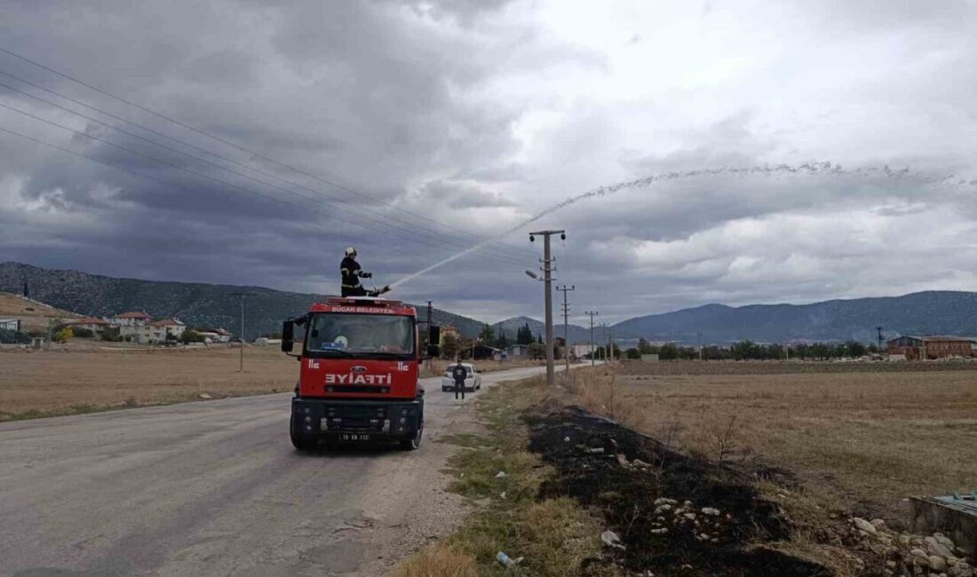 Bucak’ta Arazide Çıkan Yangın İtfaiye Ekipleri Tarafından Kısa Sürede Söndürüldü Bucak ilçesinde, İncirhan Köyü'ndeki arazide çıkan yangın, vatandaşların ihbarı sonrası