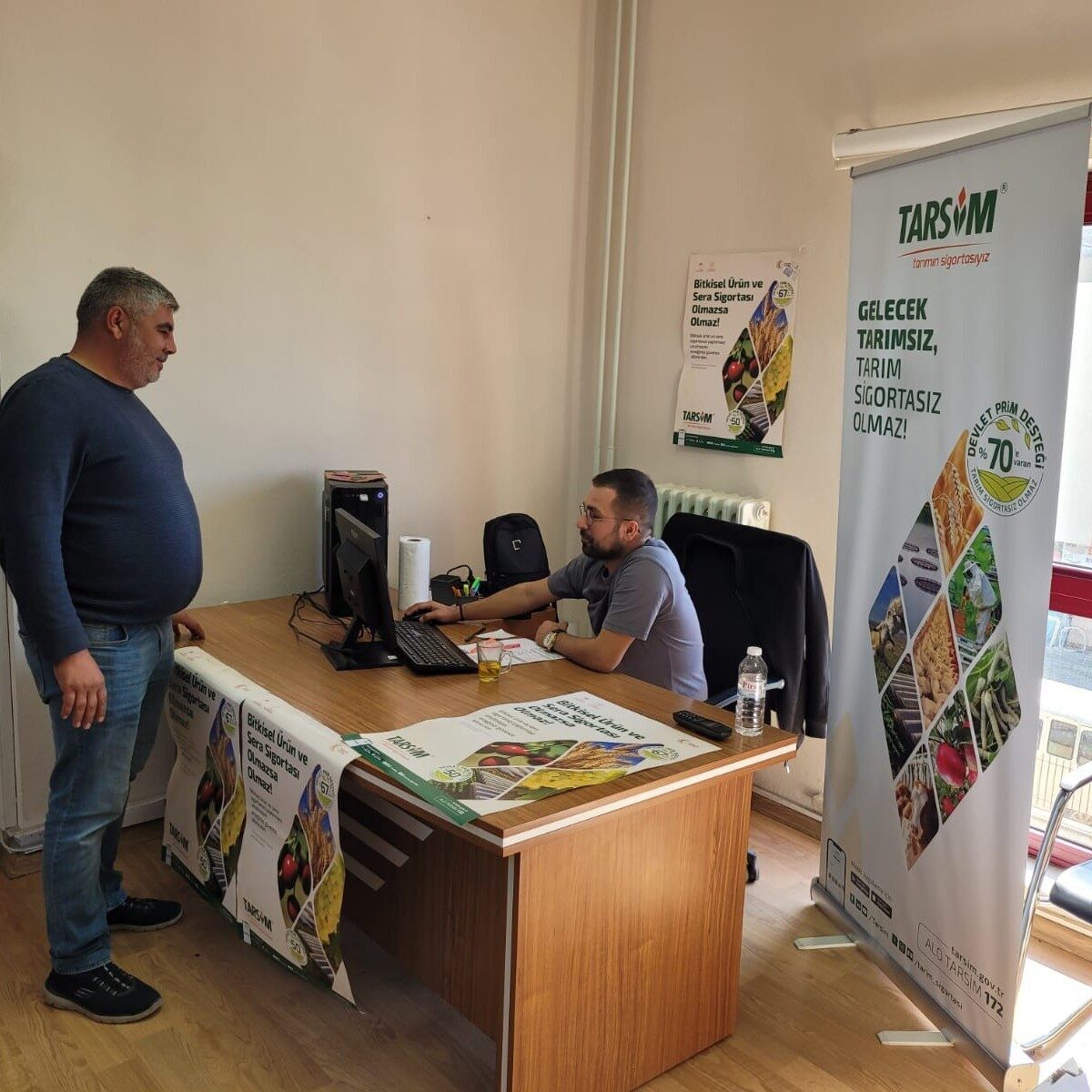 Buharkent İlçe Tarım ve Orman Müdürlüğü, üreticileri doğal afetlere karşı