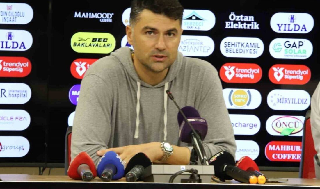 Gaziantep Futbol Kulübü Teknik Direktörü Burak Yılmaz, Antalyaspor'u 3-2 yendikleri