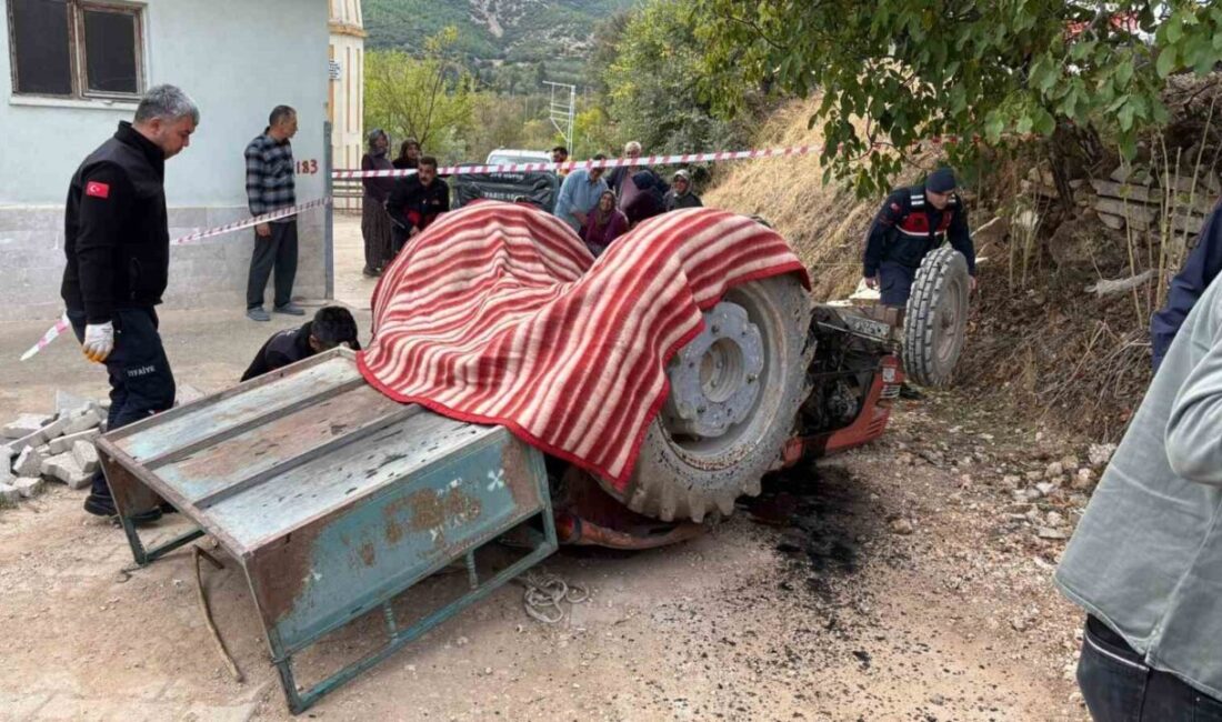 Burdur'un Çeltikçi ilçesinde meydana gelen kazada, Mehmet Yarar'ın kullandığı traktör