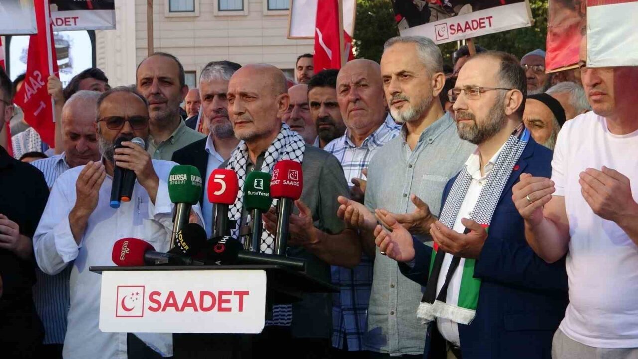 Saadet Partisi Bursa Milletvekili Mehmet Atmaca, Filistin'e destek amacıyla yola