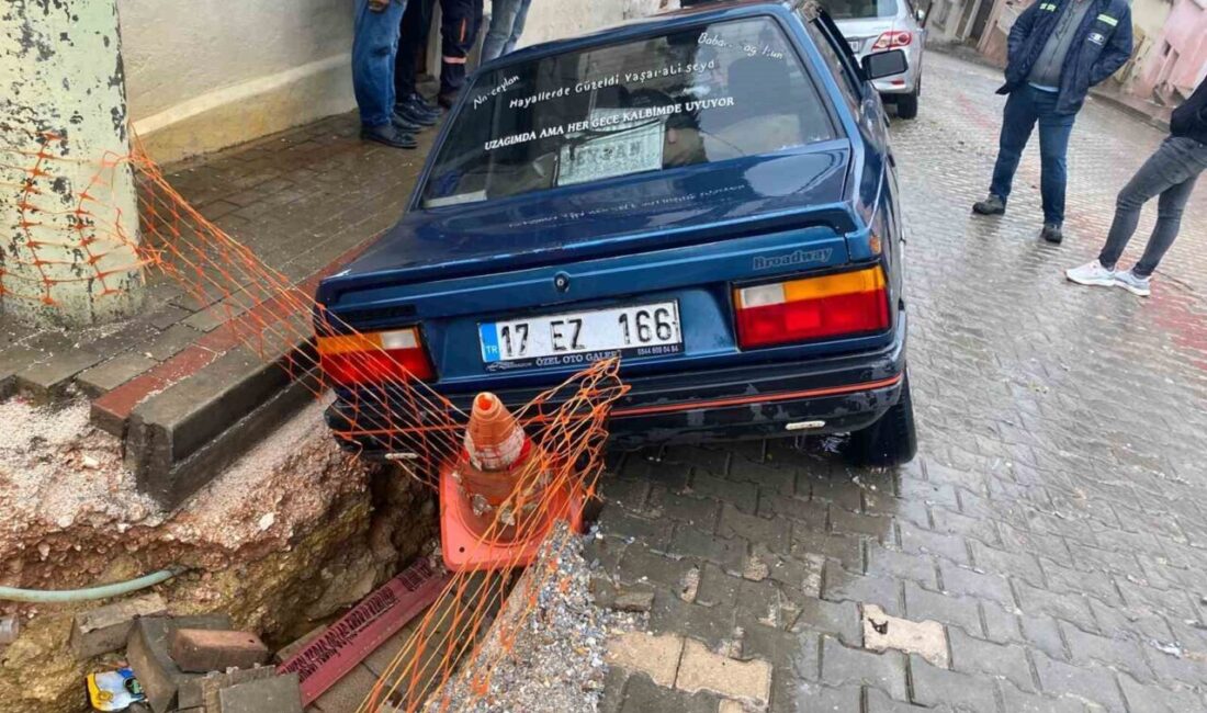 Çanakkale'nin Biga ilçesindeki Hamdibey Mahallesi'nde meydana gelen olayda, altyapı çalışması
