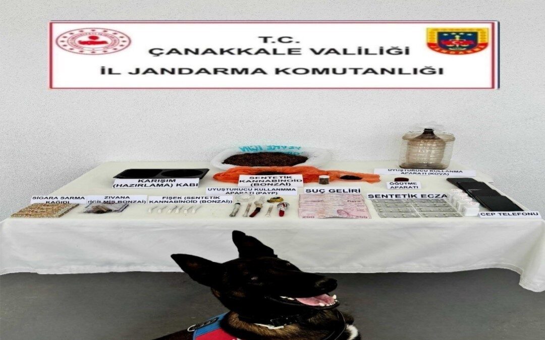 Çanakkale'de düzenlenen uyuşturucu operasyonunda, 9 şüpheli yakalandı. Operasyonda 450 gram