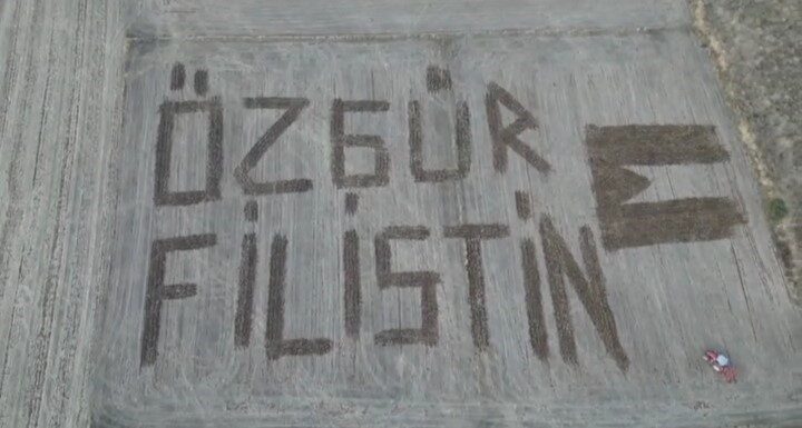 Çanakkale'de Hüseyin ve Fikret Savaş kardeşler, Filistin halkına destek amacıyla