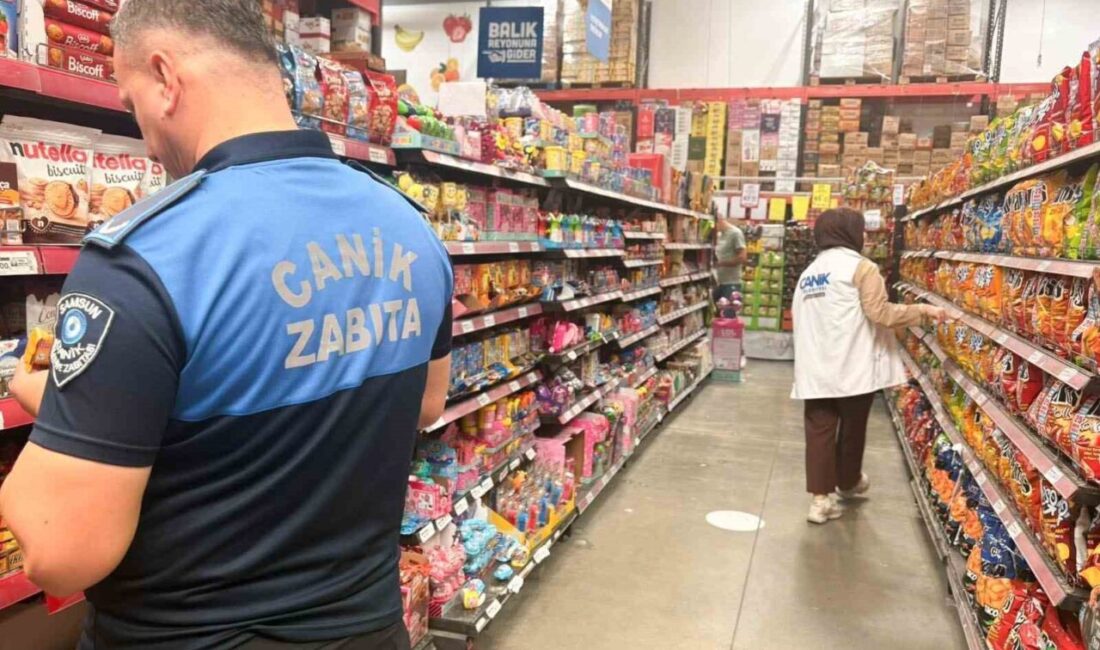 Samsun’un Canik Belediyesi Zabıta Müdürlüğü, ilçedeki grosmarketlerde denetim gerçekleştirdi. 5