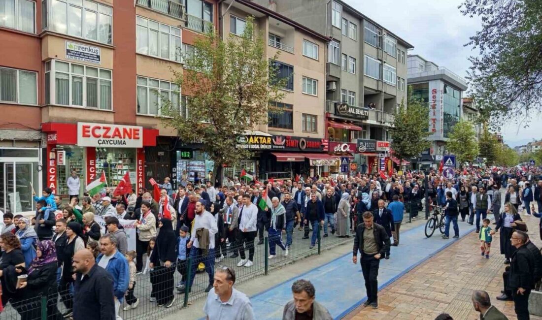 Çaycuma’da “Filistin’e Özgürlük” Yürüyüşü İle İsrail Saldırılarına Dikkat Çekildi Zonguldak'ın Çaycuma ilçesinde, İsrail'in Gazze saldırılarının ikinci yılı dolayısıyla "Filistin’e