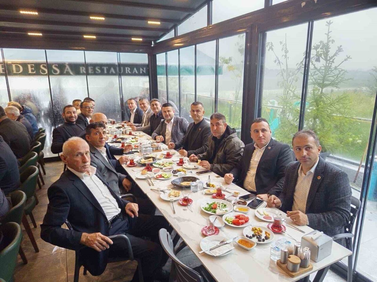 Zonguldak'ın Çaycuma ilçesinde 19 Ekim Muhtarlar Günü, yağmura rağmen yoğun