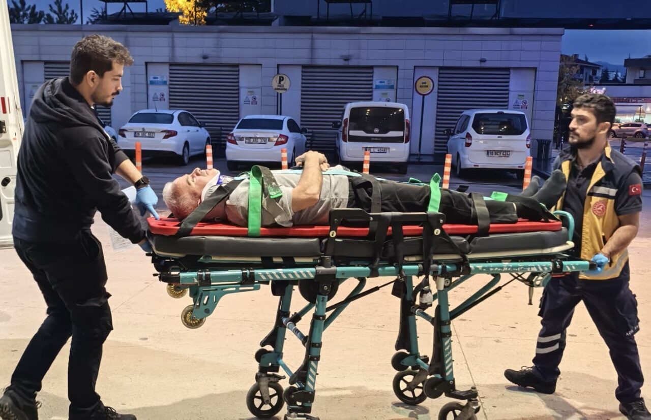 Bursa'nın İnegöl ilçesinde ceviz toplayan 49 yaşındaki Ömer U., ağacından