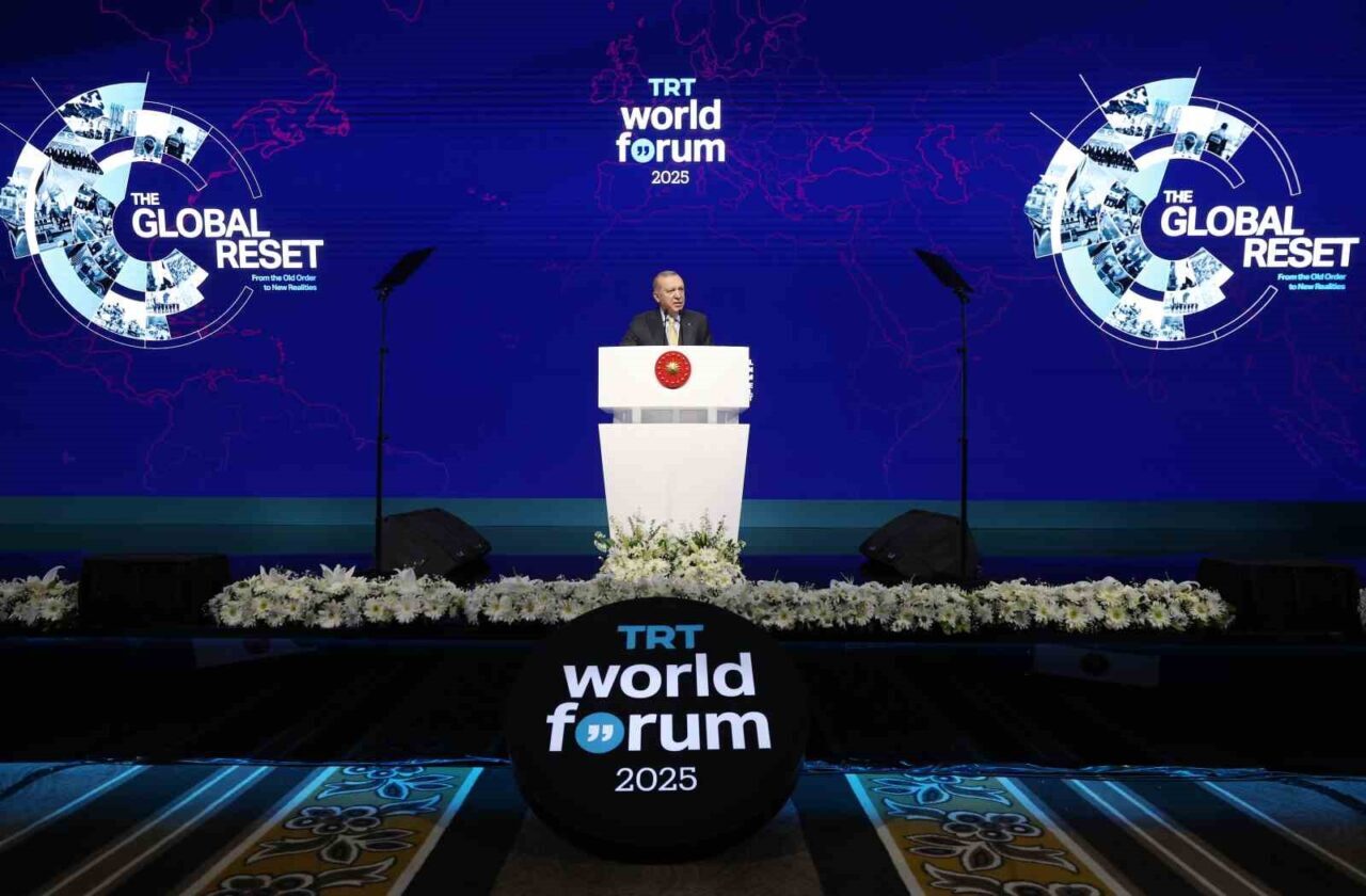 Cumhurbaşkanı Recep Tayyip Erdoğan, İstanbul'daki TRT World Forum 2025'te İsrail'in