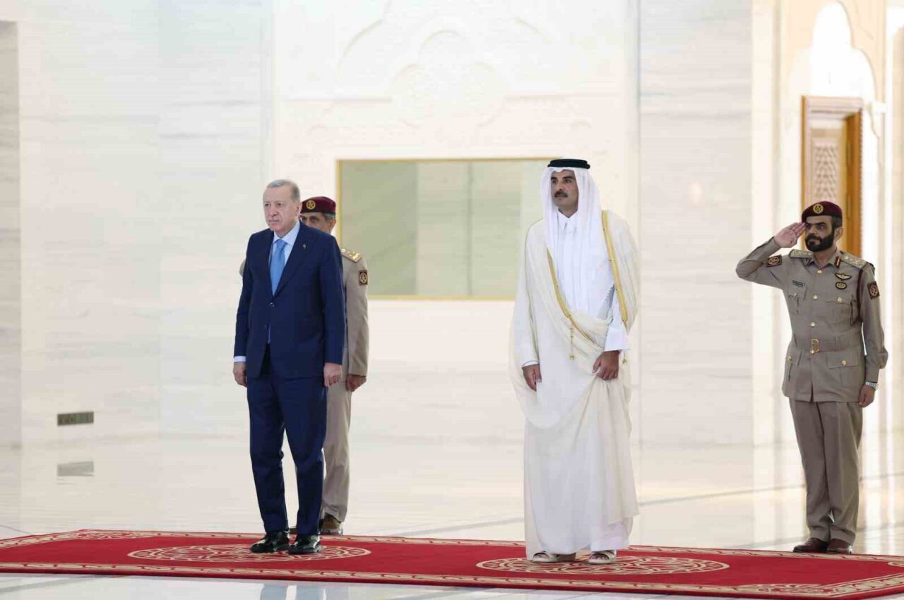 Cumhurbaşkanı Recep Tayyip Erdoğan, Doha'da Katar Emiri Şeyh Tamim bin