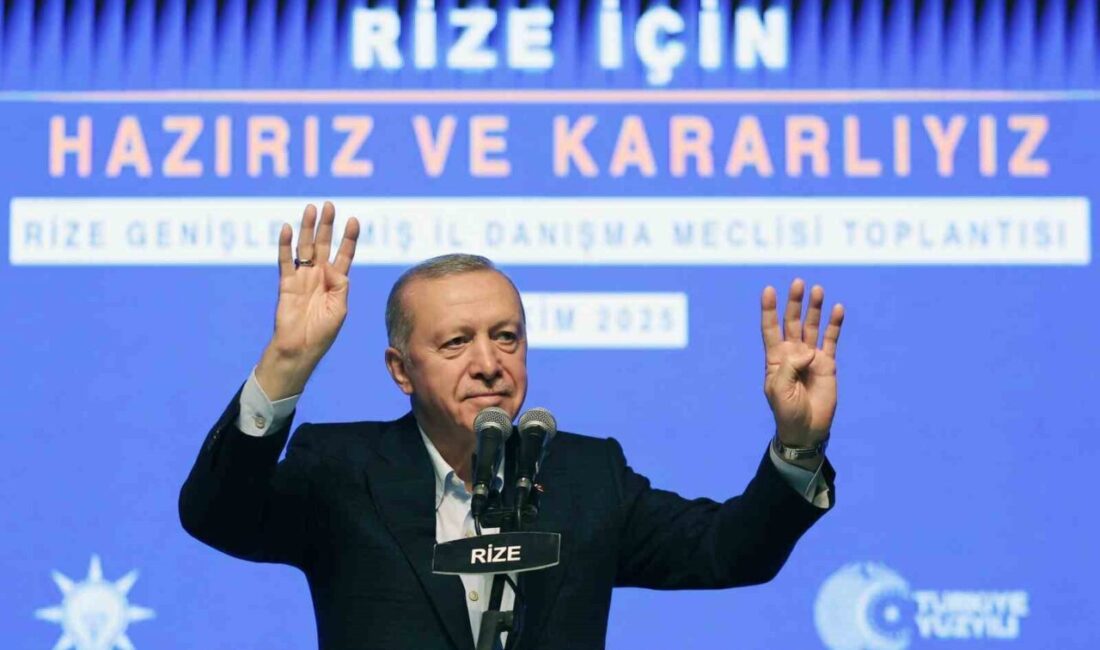 Cumhurbaşkanı Recep Tayyip Erdoğan, Rize'deki konuşmasında Türkiye'nin büyüklüğüne vurgu yaparak,
