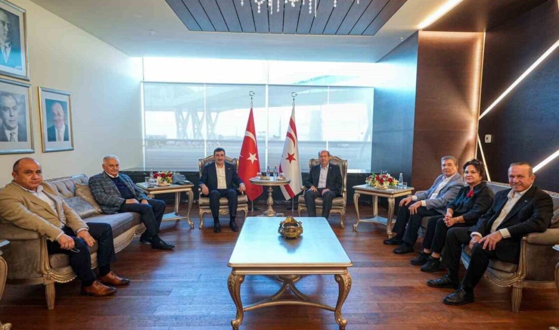 Cumhurbaşkanı Yardımcısı Cevdet Yılmaz, Kuzey Kıbrıs Türk Cumhuriyeti'ndeki temaslarını sonlandırarak