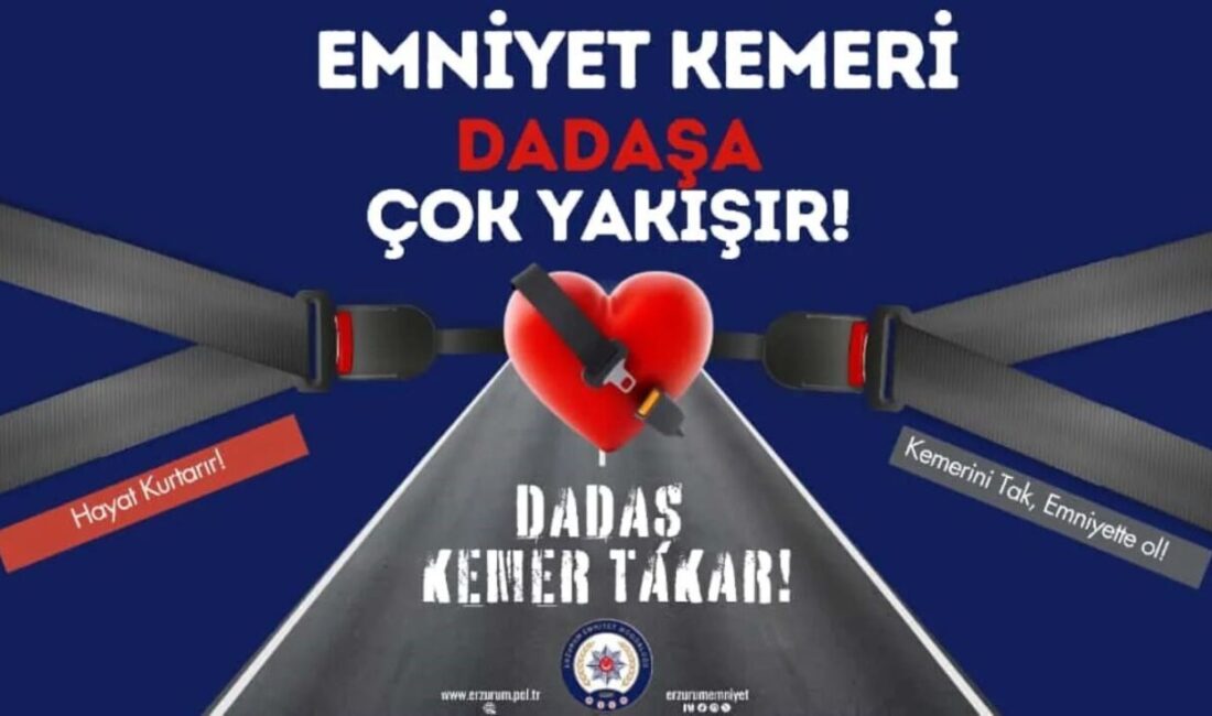 Erzurum Emniyet Müdürlüğü’nden “Dadaş Kemer Takar” Projesi ile Trafik Güvenliğine Dikkat Çekme Çağrısı Erzurum Emniyet Müdürlüğü, trafikte güvenliği artırmak için "Dadaş Kemer Takar"
