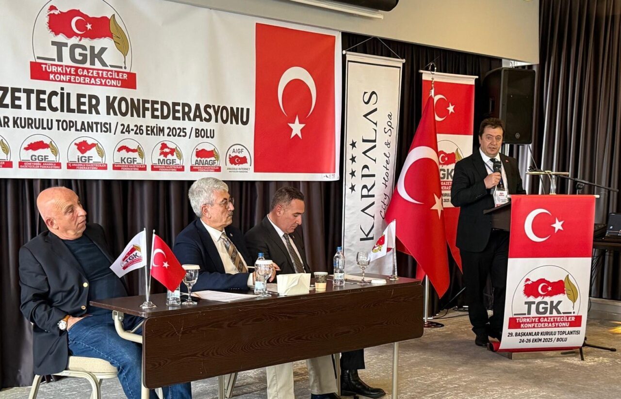 Türkiye Gazeteciler Konfederasyonu, 24-26 Ekim tarihlerinde Bolu'da toplandı. Doğu Anadolu