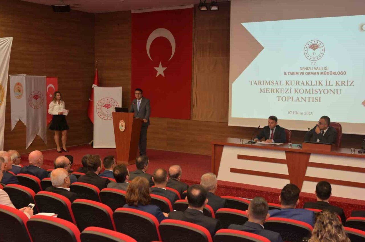 Tarımsal Kuraklık İl Kriz Merkezi toplantısı, Denizli'de Vali Yardımcısı Abdullah