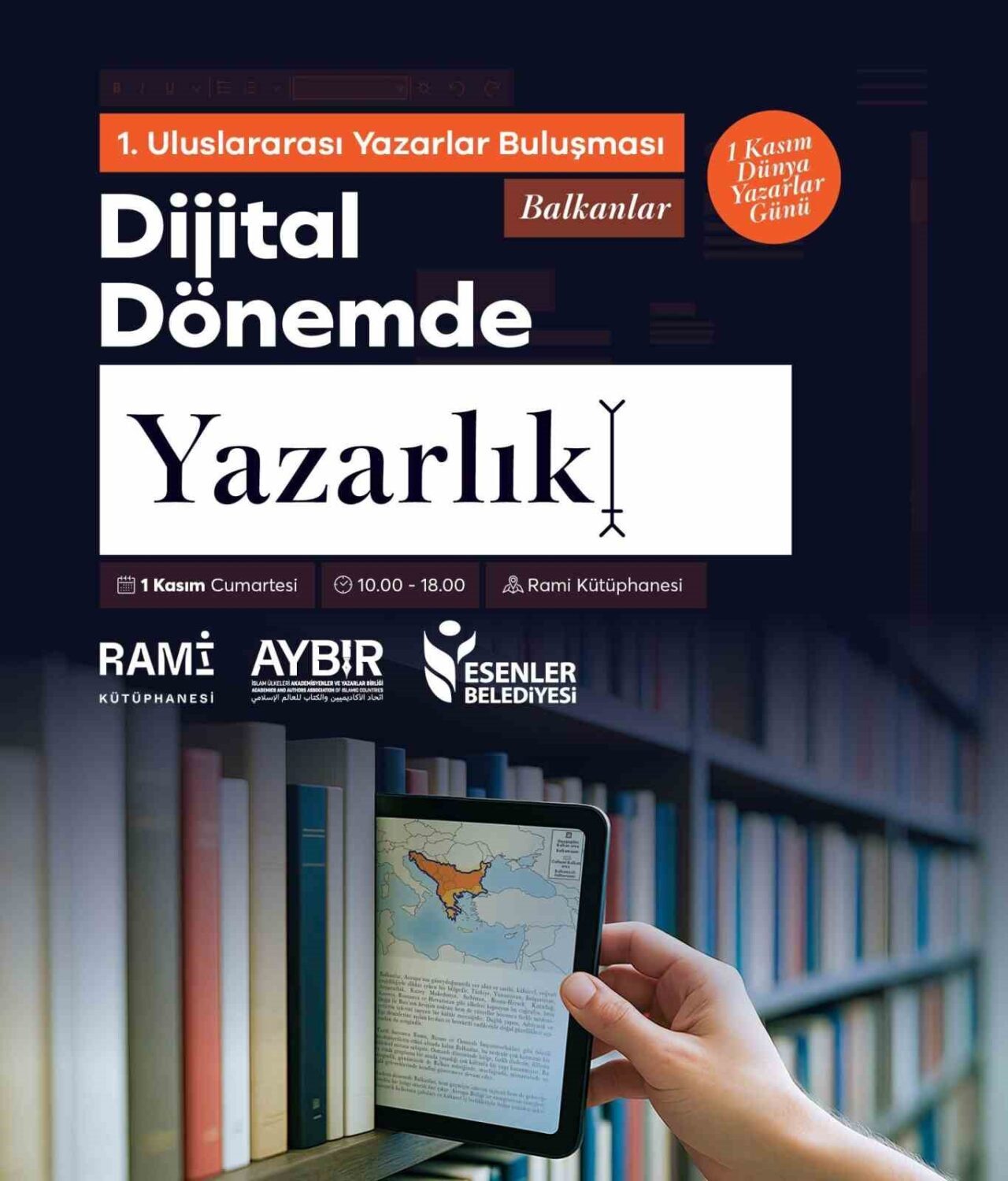 Esenler Belediyesi, 1 Kasım Dünya Yazarlar Günü'nde "1. Uluslararası Yazarlar