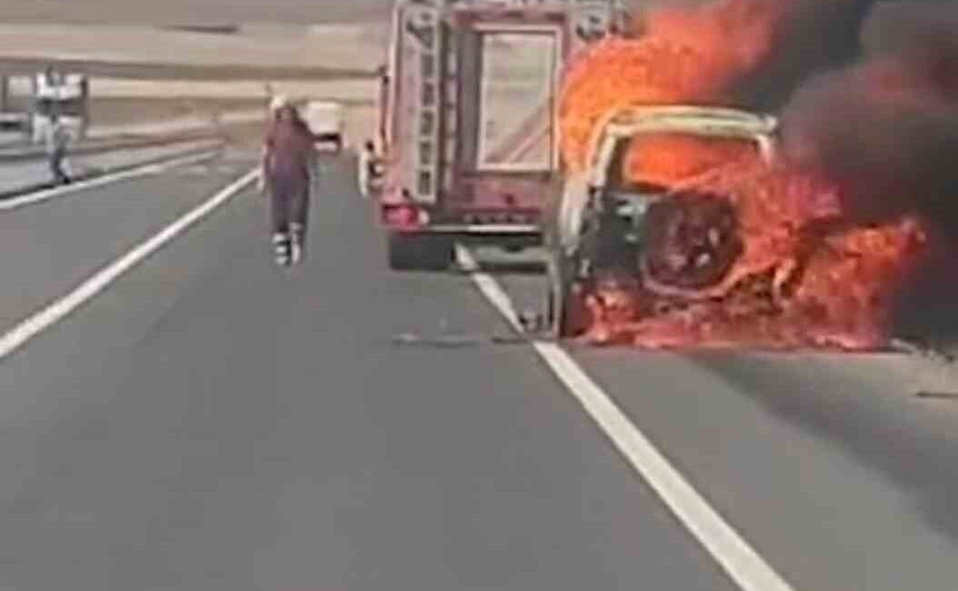 Diyarbakır'ın Çınar ilçesinde seyir halindeki cip, henüz bilinmeyen bir nedenle