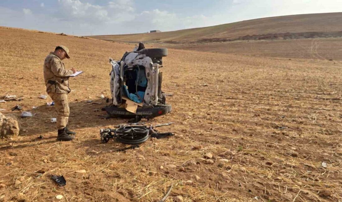 Diyarbakır'ın Çınar ilçesinde sürücüsünün direksiyon hakimiyetini kaybetmesi sonucunda bir otomobil