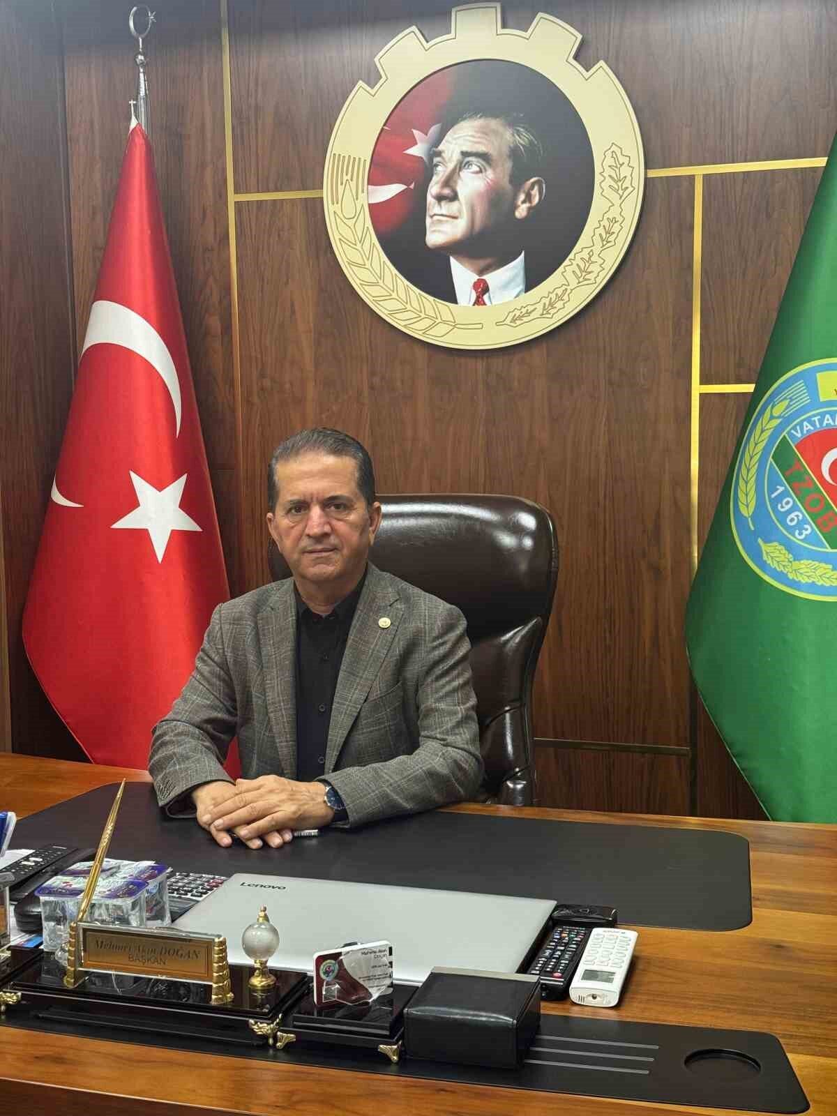 Adana Yüreğir Ziraat Odası Başkanı Mehmet Akın Doğan, 16 Ekim