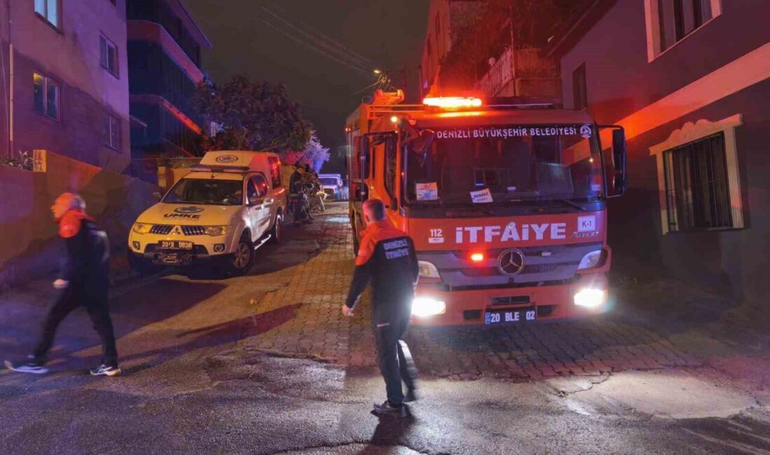 Denizli'nin Muratdede Mahallesi'nde bir kerpiç evde tavanın çökmesi sonucu 6