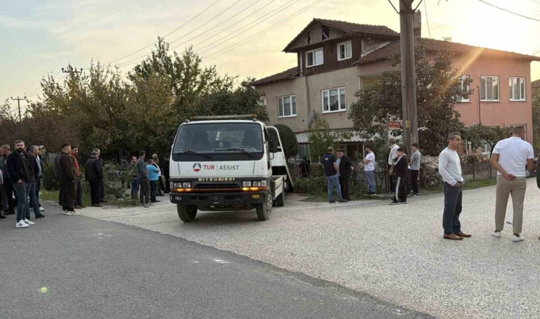 Düzce'de kontrol kaybı yaşayan E. Y.'nin sürücülüğündeki hafif ticari araç,