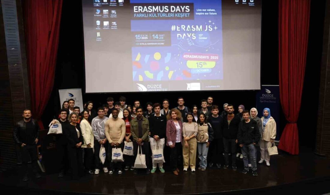 Düzce Üniversitesi’nde Erasmus Days Etkinliği Yoğun İlgiyle Gerçekleştirildi Düzce Üniversitesi'nde düzenlenen Erasmus Days etkinliği, yoğun katılımla gerçekleştirildi. Rektör