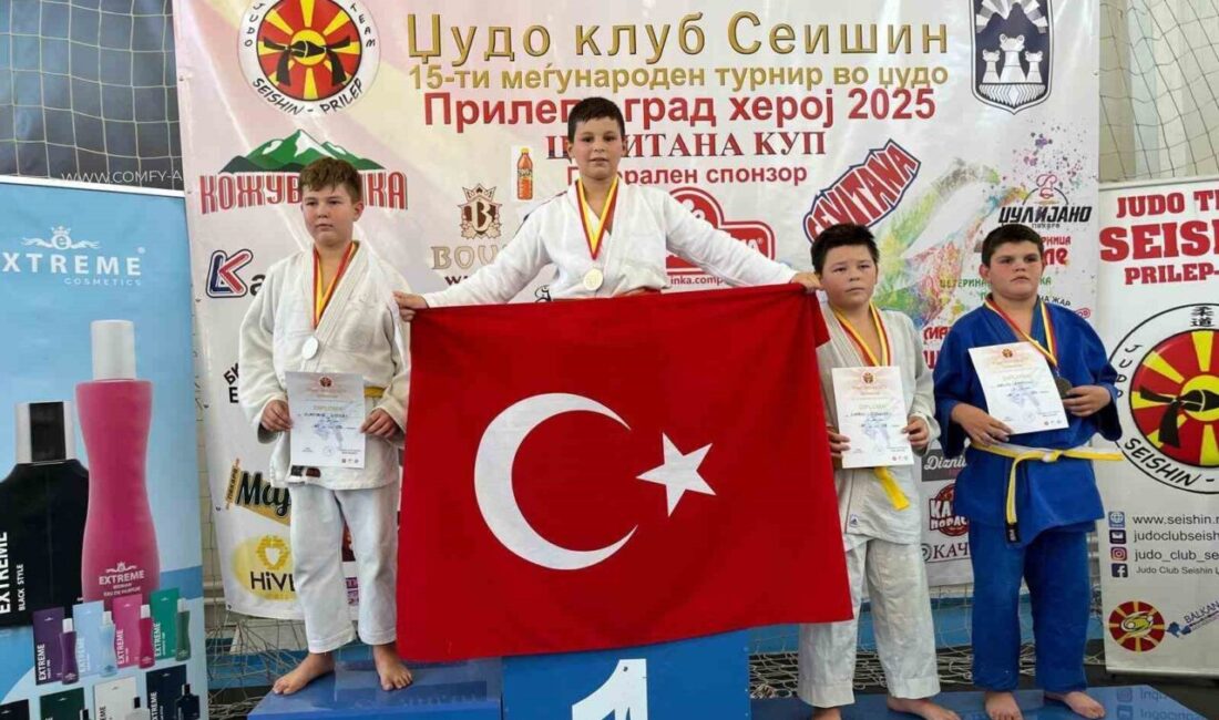 Makedonya'daki 15. Cevitana Kupası Uluslararası Judo Turnuvası'nda Düzceli judocular Öykü