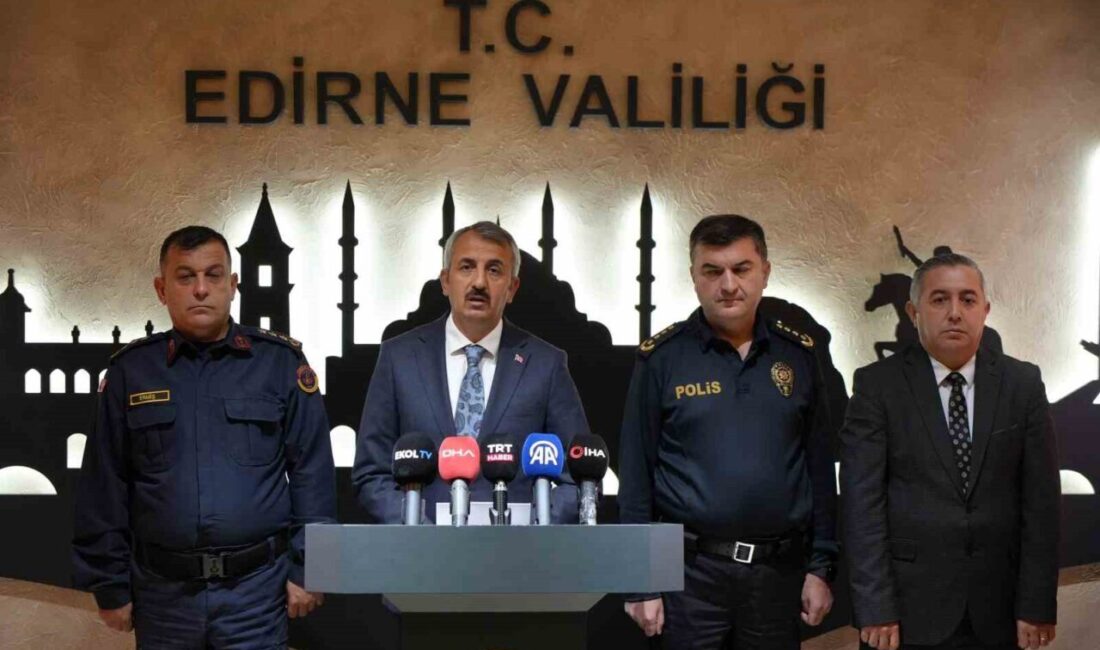 Edirne Valisi Yunus Sezer, yasadışı yollardan yurtdışına kaçmaya çalışan 287